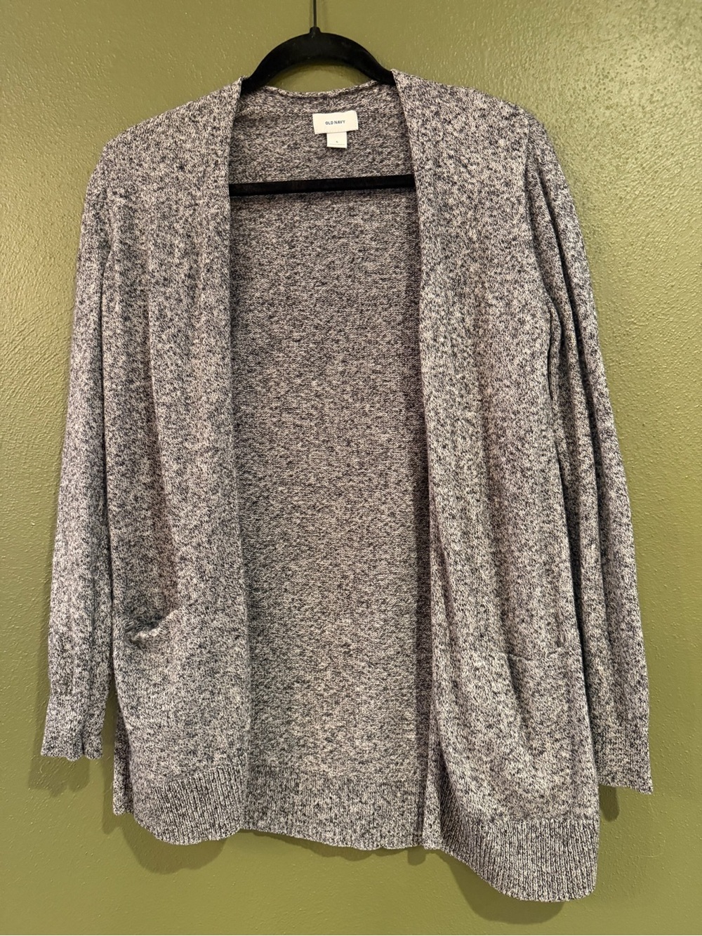 Old Navy Gray Marled Open-Front Cardigan